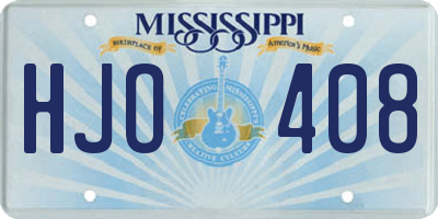 MS license plate HJO408
