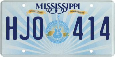 MS license plate HJO414