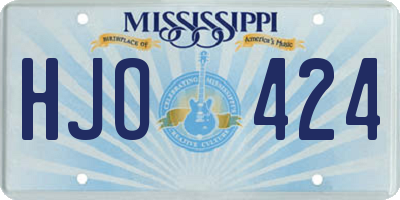 MS license plate HJO424