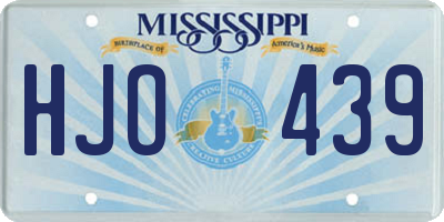 MS license plate HJO439