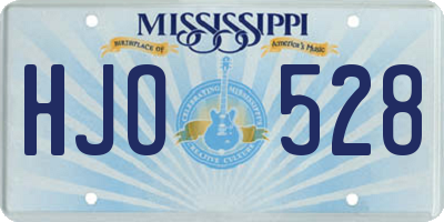 MS license plate HJO528