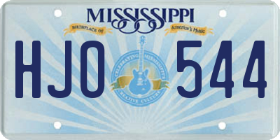 MS license plate HJO544