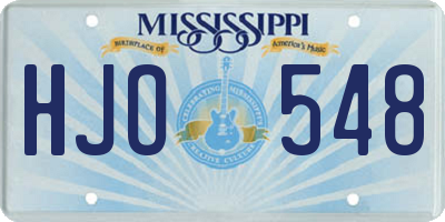 MS license plate HJO548