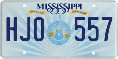 MS license plate HJO557