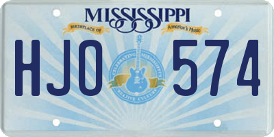 MS license plate HJO574