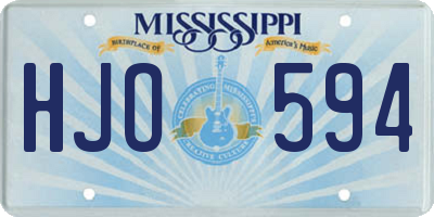 MS license plate HJO594