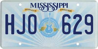 MS license plate HJO629