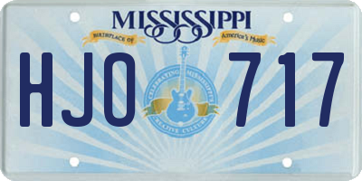 MS license plate HJO717