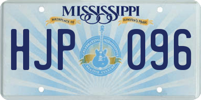 MS license plate HJP096