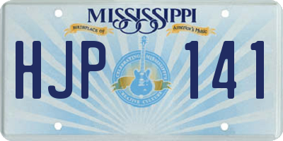 MS license plate HJP141