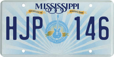 MS license plate HJP146