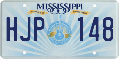 MS license plate HJP148
