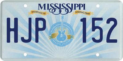 MS license plate HJP152