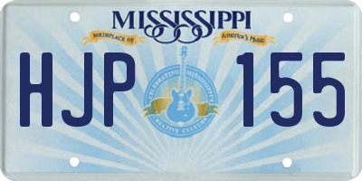 MS license plate HJP155