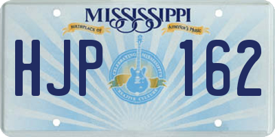 MS license plate HJP162