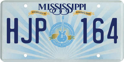 MS license plate HJP164