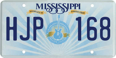 MS license plate HJP168