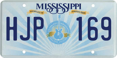 MS license plate HJP169