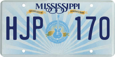 MS license plate HJP170
