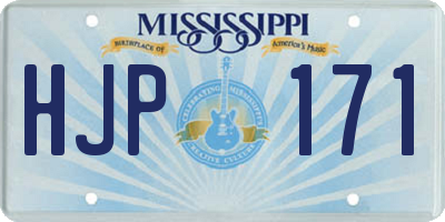 MS license plate HJP171