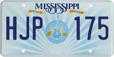 MS license plate HJP175