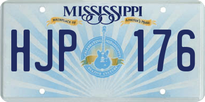MS license plate HJP176