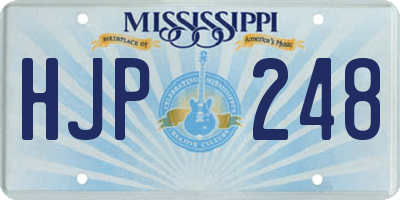 MS license plate HJP248