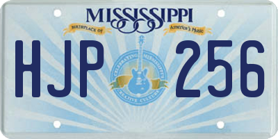 MS license plate HJP256