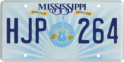 MS license plate HJP264