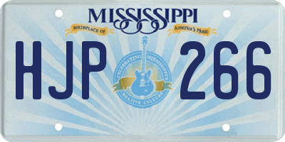 MS license plate HJP266