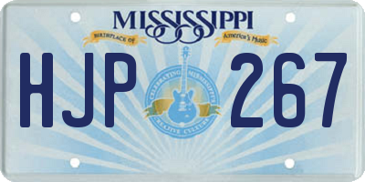 MS license plate HJP267