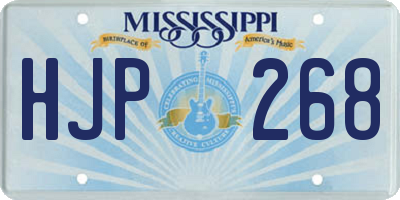 MS license plate HJP268