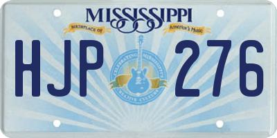 MS license plate HJP276