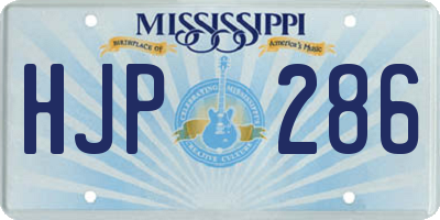 MS license plate HJP286