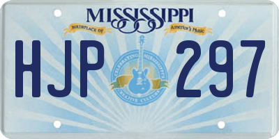 MS license plate HJP297