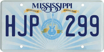 MS license plate HJP299
