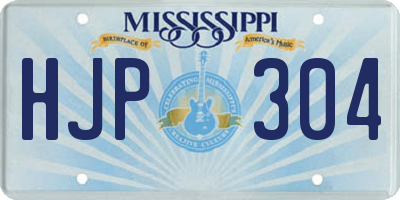 MS license plate HJP304