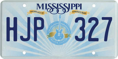 MS license plate HJP327