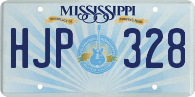 MS license plate HJP328