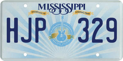 MS license plate HJP329