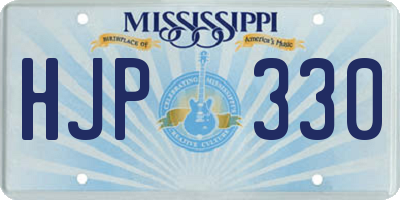 MS license plate HJP330