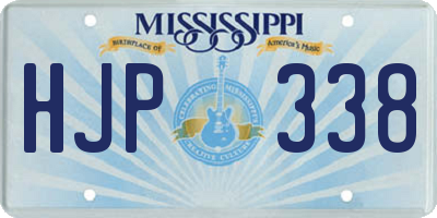 MS license plate HJP338
