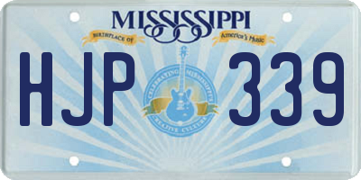 MS license plate HJP339