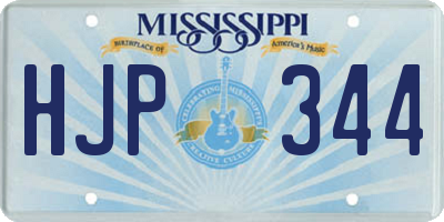 MS license plate HJP344