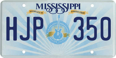 MS license plate HJP350
