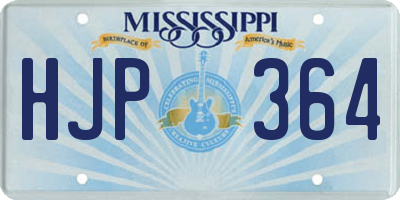 MS license plate HJP364