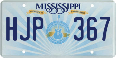 MS license plate HJP367