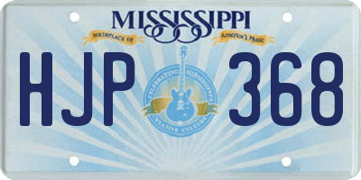 MS license plate HJP368
