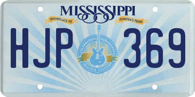 MS license plate HJP369