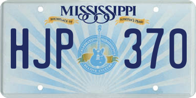 MS license plate HJP370